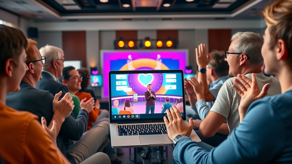 engaged audience attending virtual event, branded media sites monetization