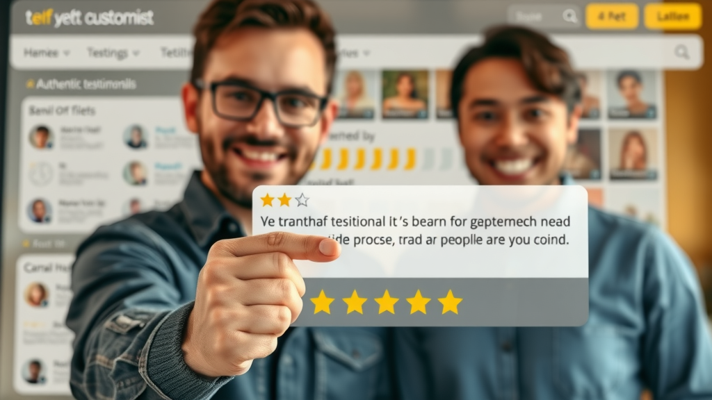 landing page optimization testimonial section happy customers social proof