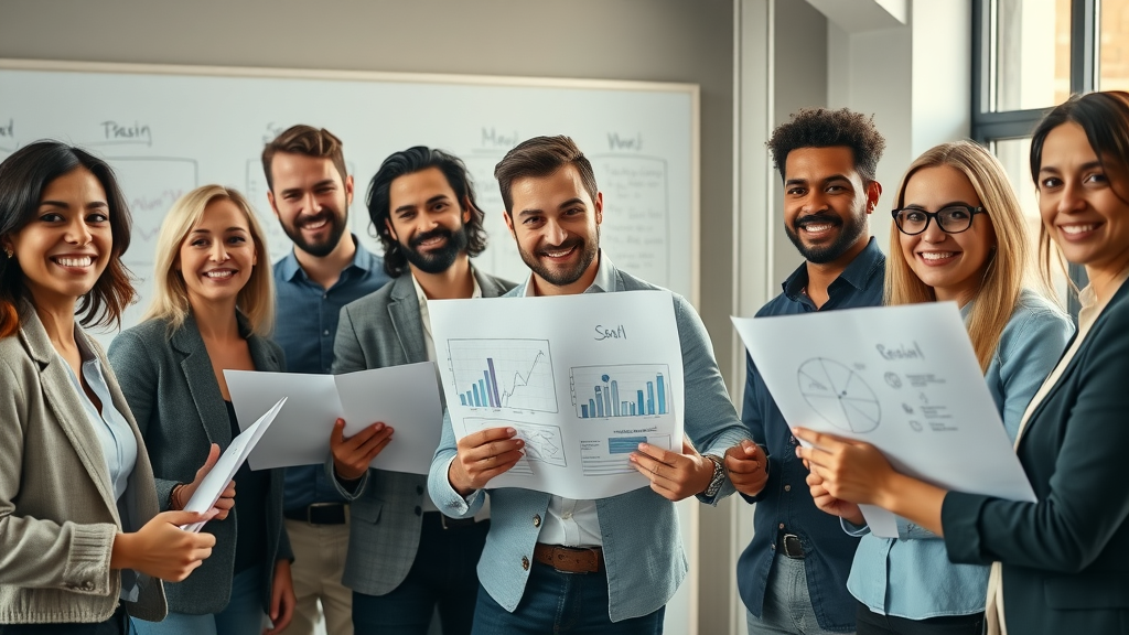 marketing strategies for local businesses - group of entrepreneurs planning marketing campaigns