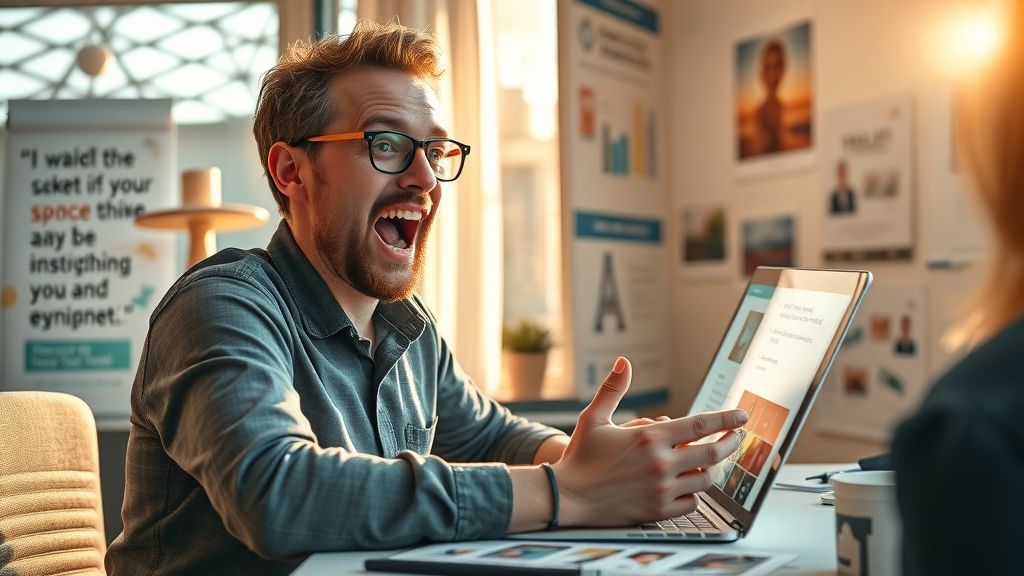 content creator drafting storytelling blog post with images and infographics for engaging blog audience engagement