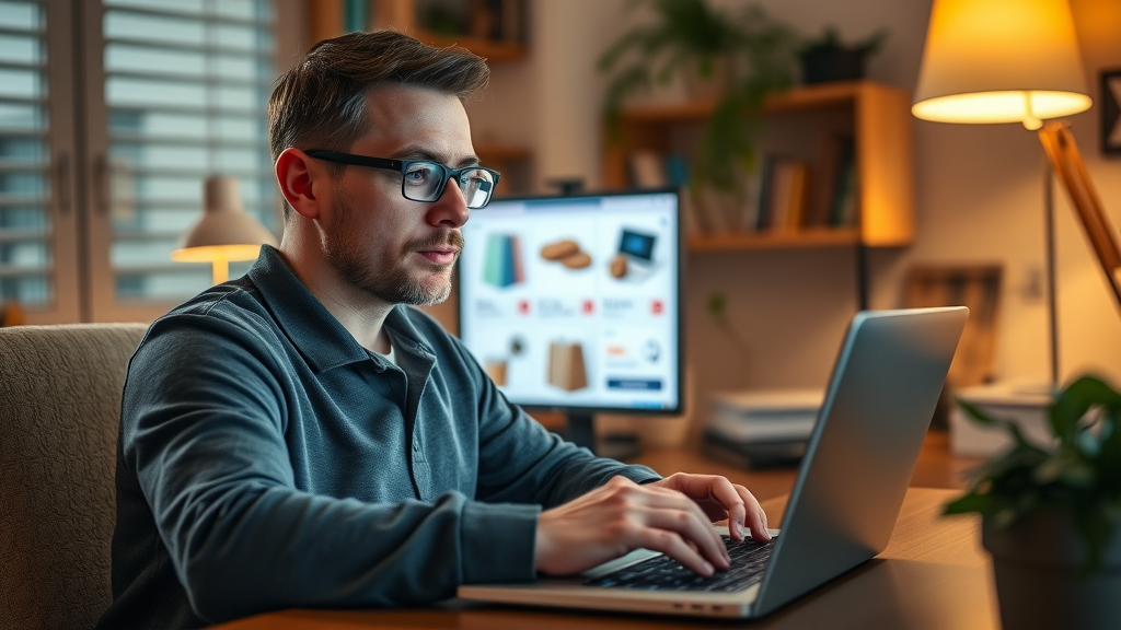 user on ecommerce site for behavioral customer segmentation in retargeting ads, shopping cart and product pages visible