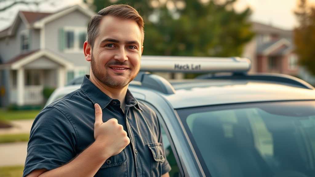 local business advertising professional local service provider branded vehicle suburban neighborhood