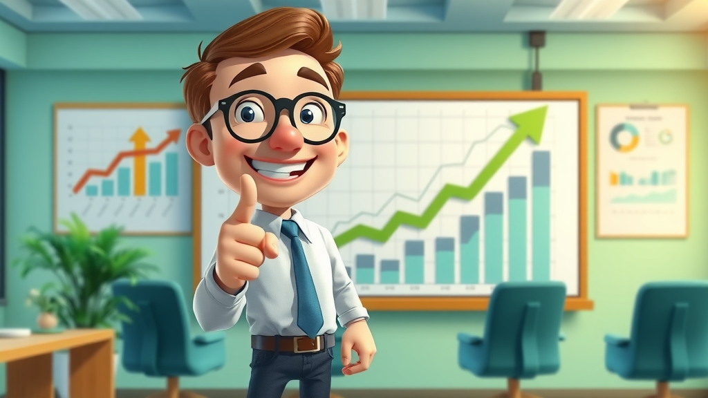 Data visualization of business growth and local SEO success with upward arrow charts.