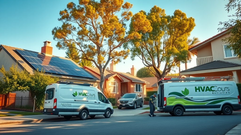 Eco-friendly HVAC van serves solar homes in green Los Angeles community