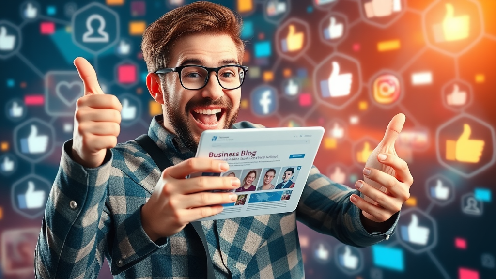 promoting small business blog on social media