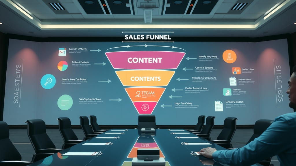 Sales funnel graphic illustrating how content marketing tips optimize content for each stage of the funnel