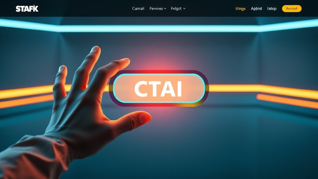 call to action best practices sleek modern website with standout cta button and inviting glow
