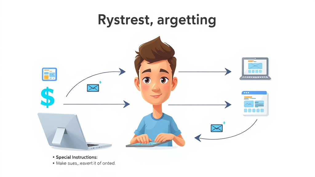 retargeting ad flow diagram digital marketing how retargeting works campaign visitor journey online ads