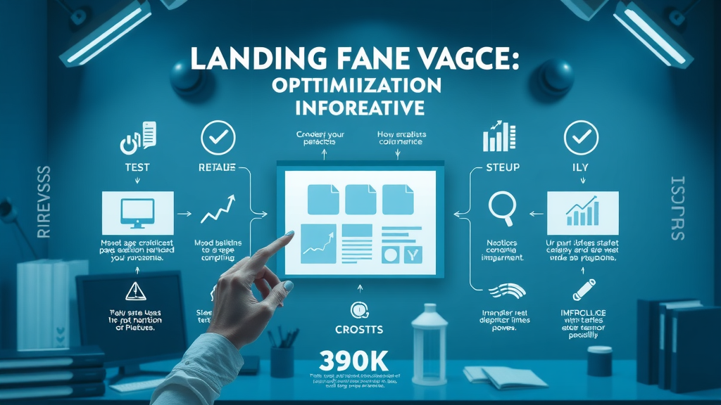 landing page optimization stages infographic testing measurement analytics