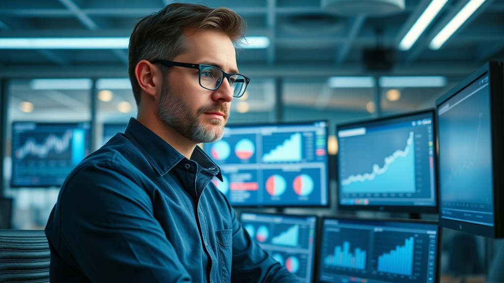 analytical marketing expert, studying business growth stats for online presence for local businesses