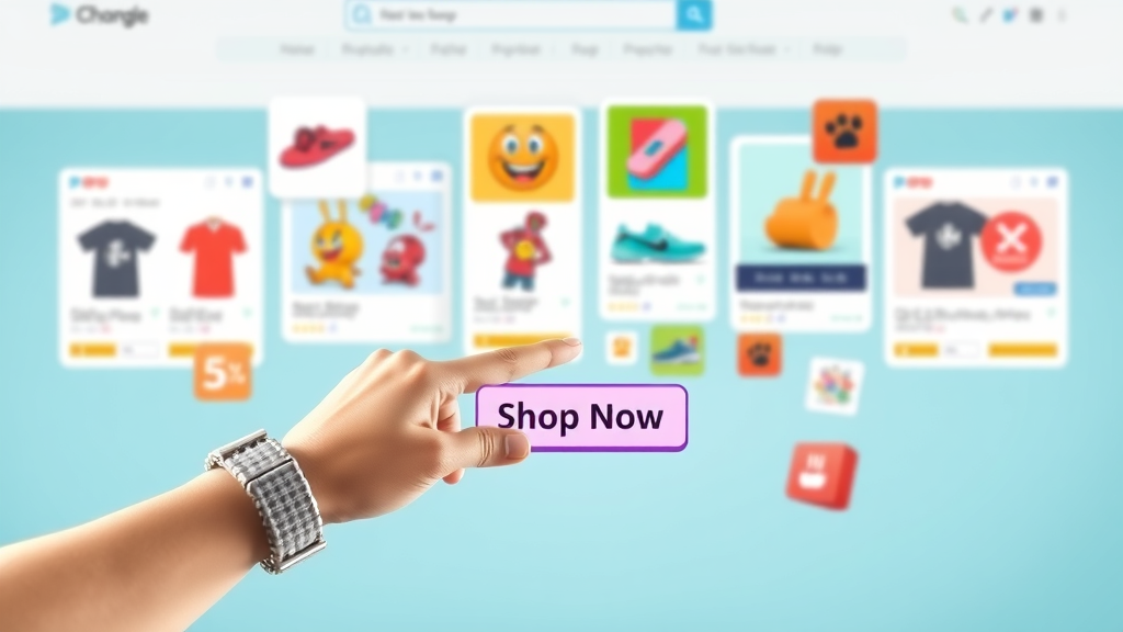 creative digital display retargeting ads product cards call to action button shopping campaign visual content