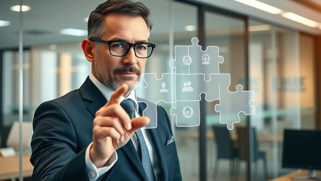 business leader solving content distribution channel strategy puzzle