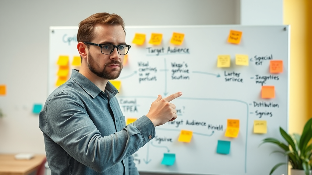 content distribution strategy mapping target audience whiteboard