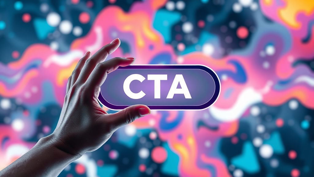 cta button with contrasting colors and balanced white space for effective call to action design