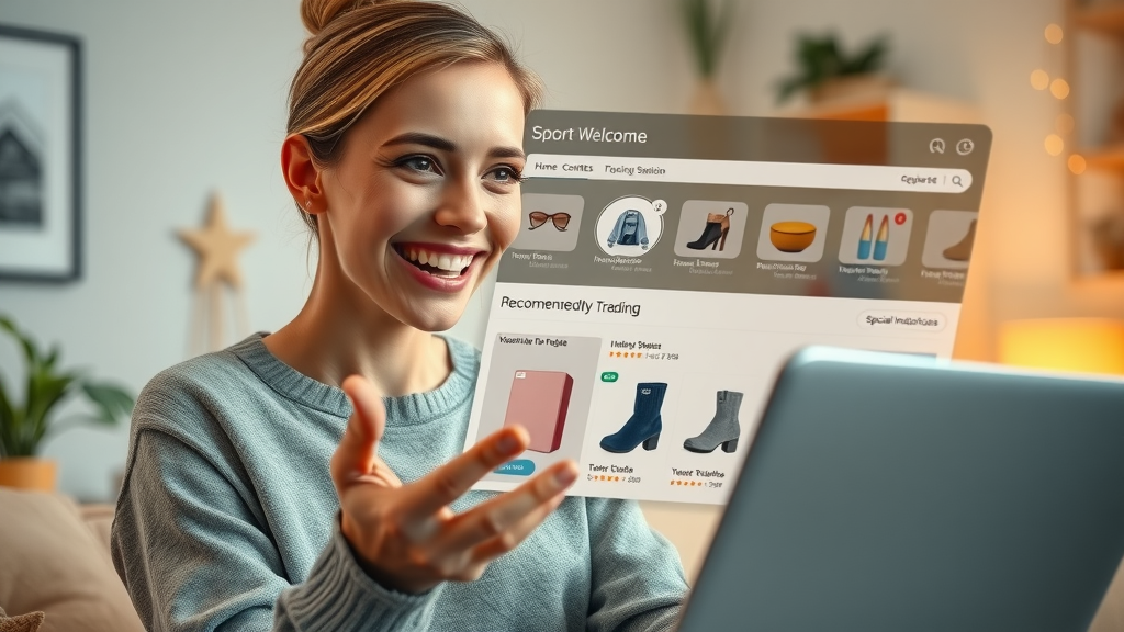 Personalized online store presenting recommended products for conversion rate optimization