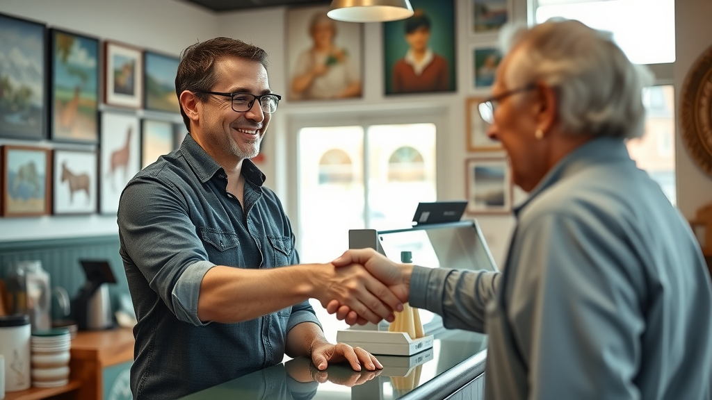 local audience engagement business owner handshake local culture