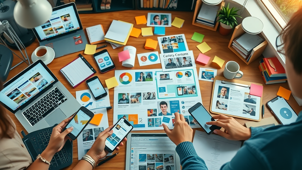 Creative content plan for repurposing blog posts and media content across digital devices