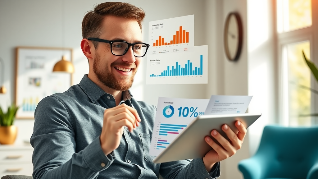 financial planner analyzing retargeting ad budgets for local businesses
