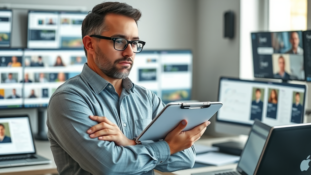Content quality control specialist ensuring consistency across media content formats