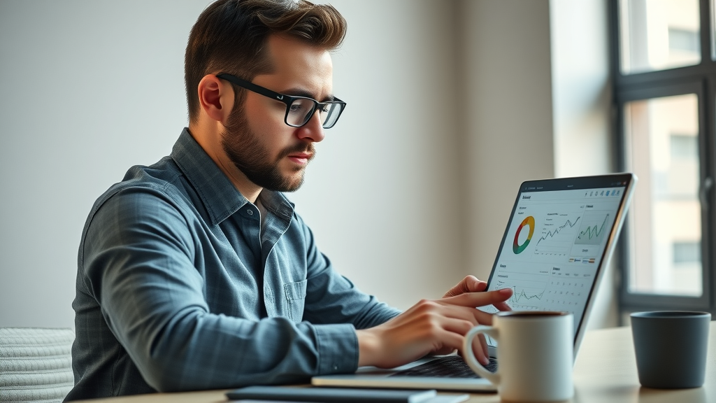 social media content strategy audit marketer reviewing social analytics dashboard