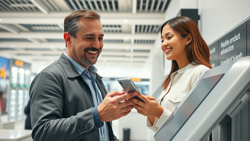user experience for services physical digital touchpoints retail kiosk mobile app