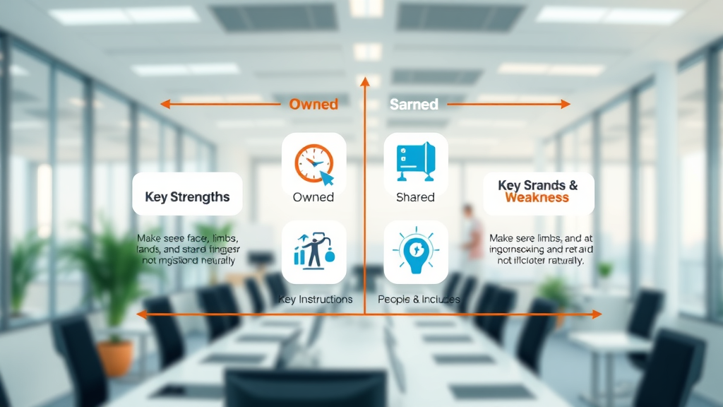 distribution channel types owned earned paid shared infographic