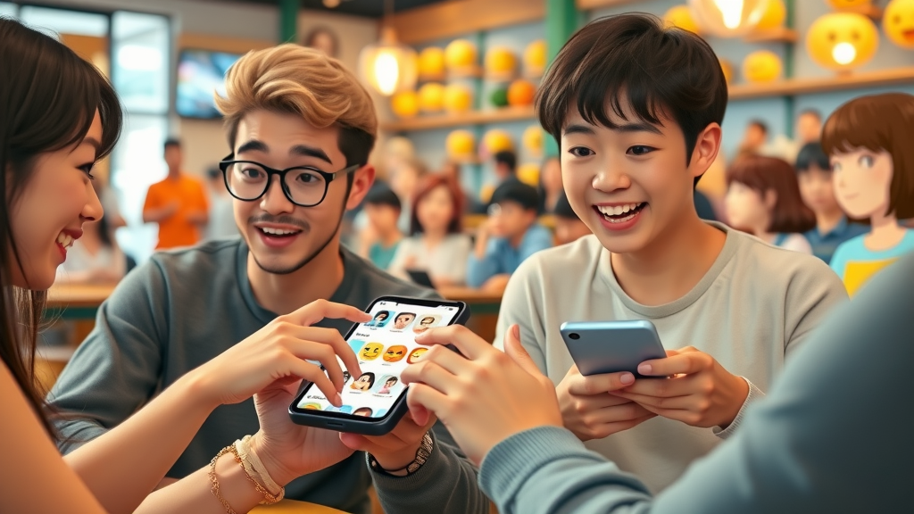 users interacting with polls, quizzes, and stories on social media platforms to increase engagement