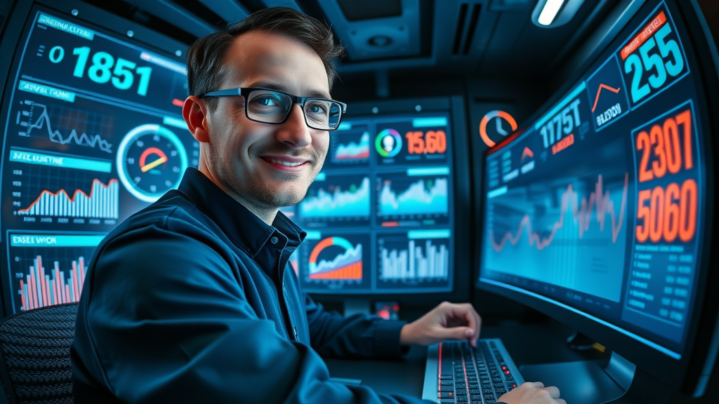 high-tech dashboard website performance analytics, fast loading, media site design tips