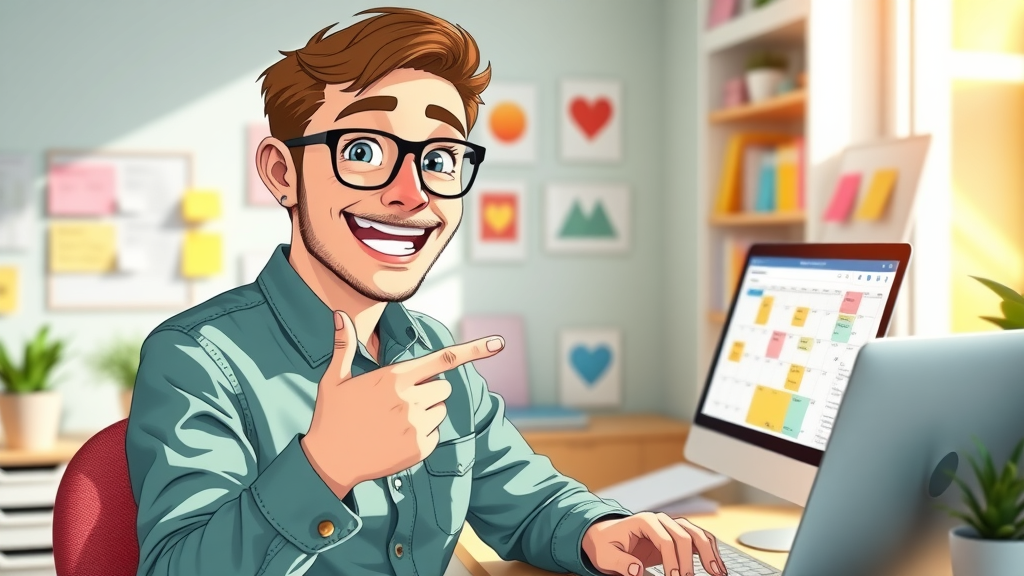 Digital marketer planning repurposing calendar for content marketing