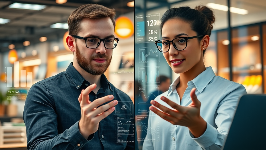 personalizing call to action best practices split screen interface B2B and B2C users analyzing CTA responses