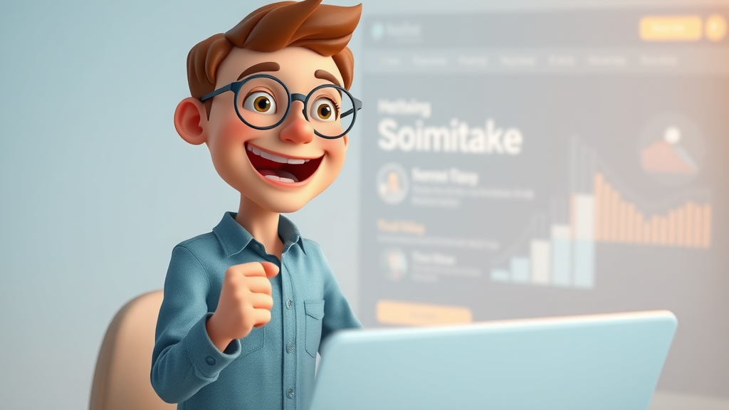 happy website visitor easily navigating service business site for better conversion rates