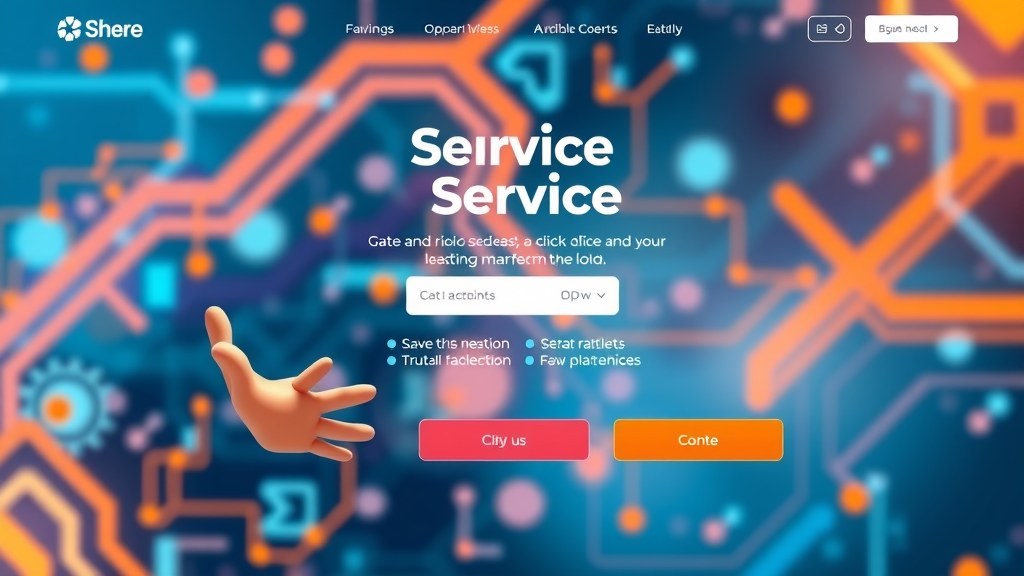 professional service website landing page with clear calls to action and value statements for higher conversion rates