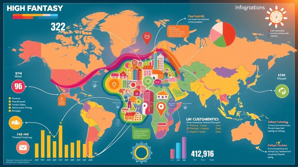 local business advertising customer demographics map city infographic pie charts data