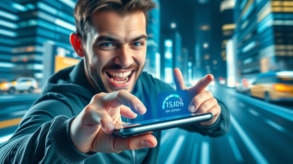 Fast-loading mobile website interface shows improved conversion rates