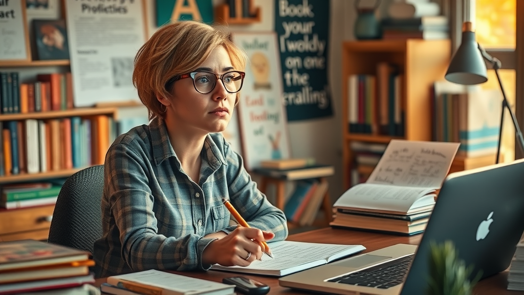 content marketing strategies for small business blogs - business blogger overcoming writer